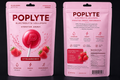 POPLYTE Strawberry Electrolyte Lollipops packaging front and back
